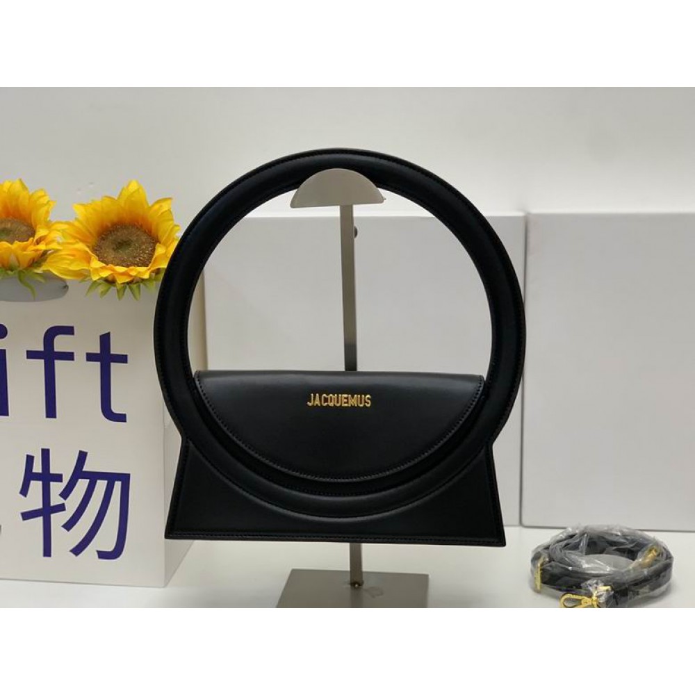 Jacquemus Le sac Rond 26x13cm black Bags
