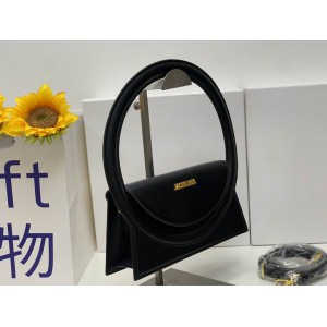 Jacquemus Le sac Rond 26x13cm black Bags