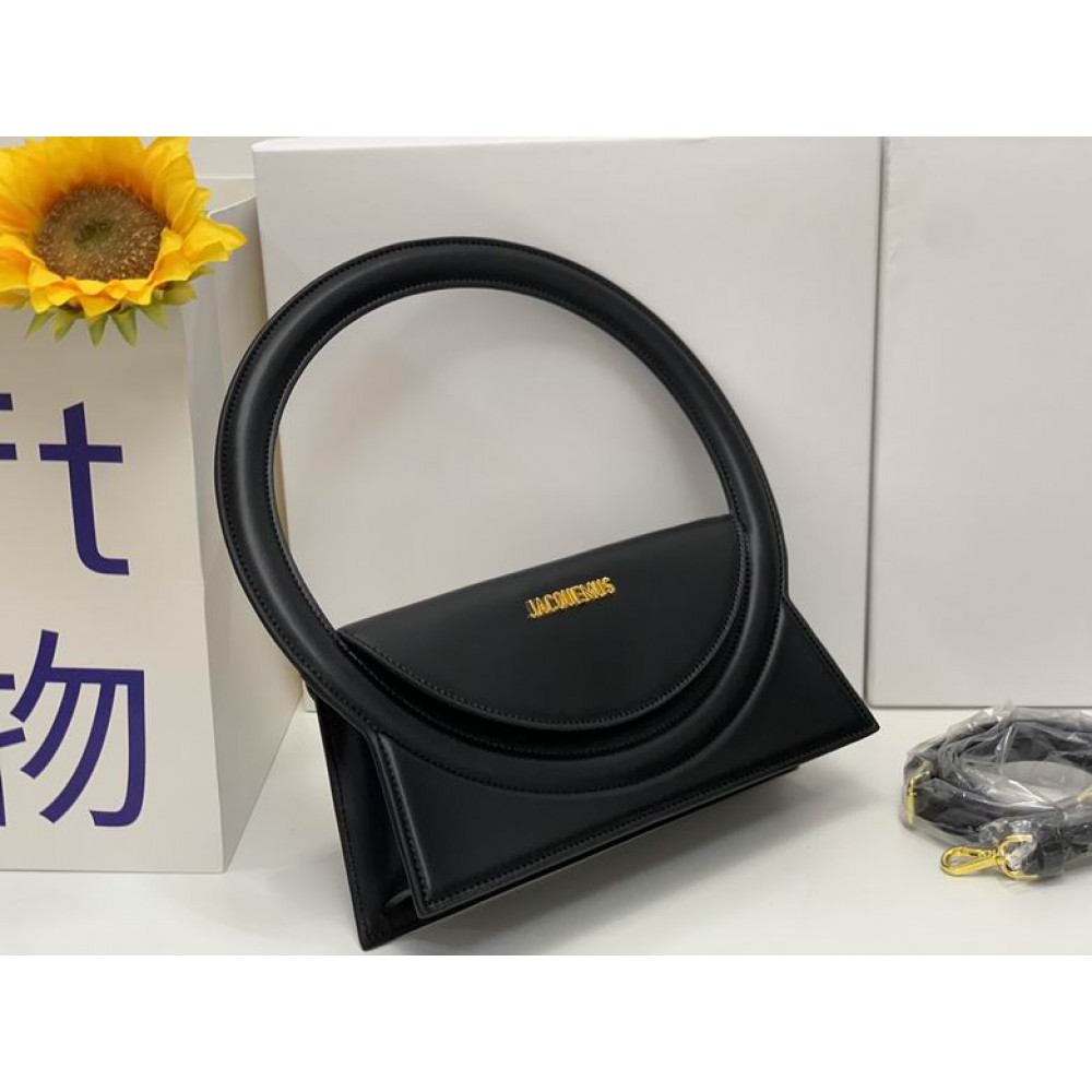 Jacquemus Le sac Rond 26x13cm black Bags