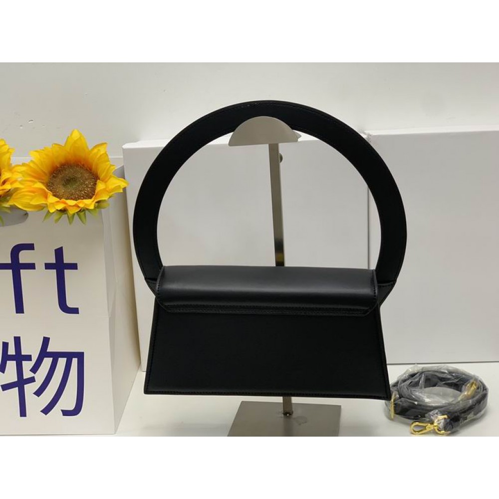 Jacquemus Le sac Rond 26x13cm black Bags