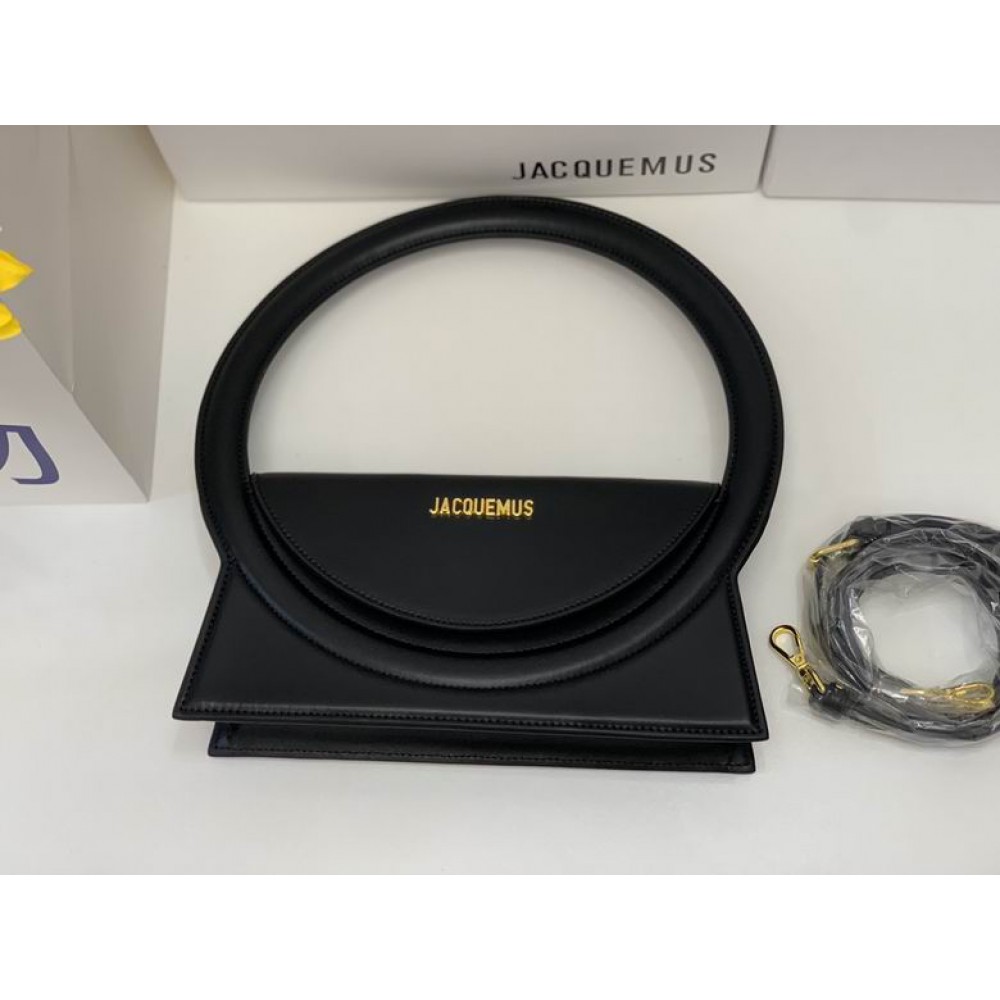 Jacquemus Le sac Rond 26x13cm black Bags