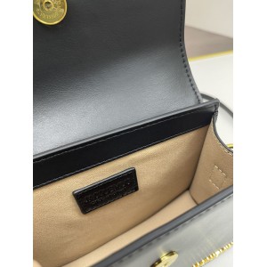 Le Chiquito Noeud leather top handle bag 20x15.5cm 