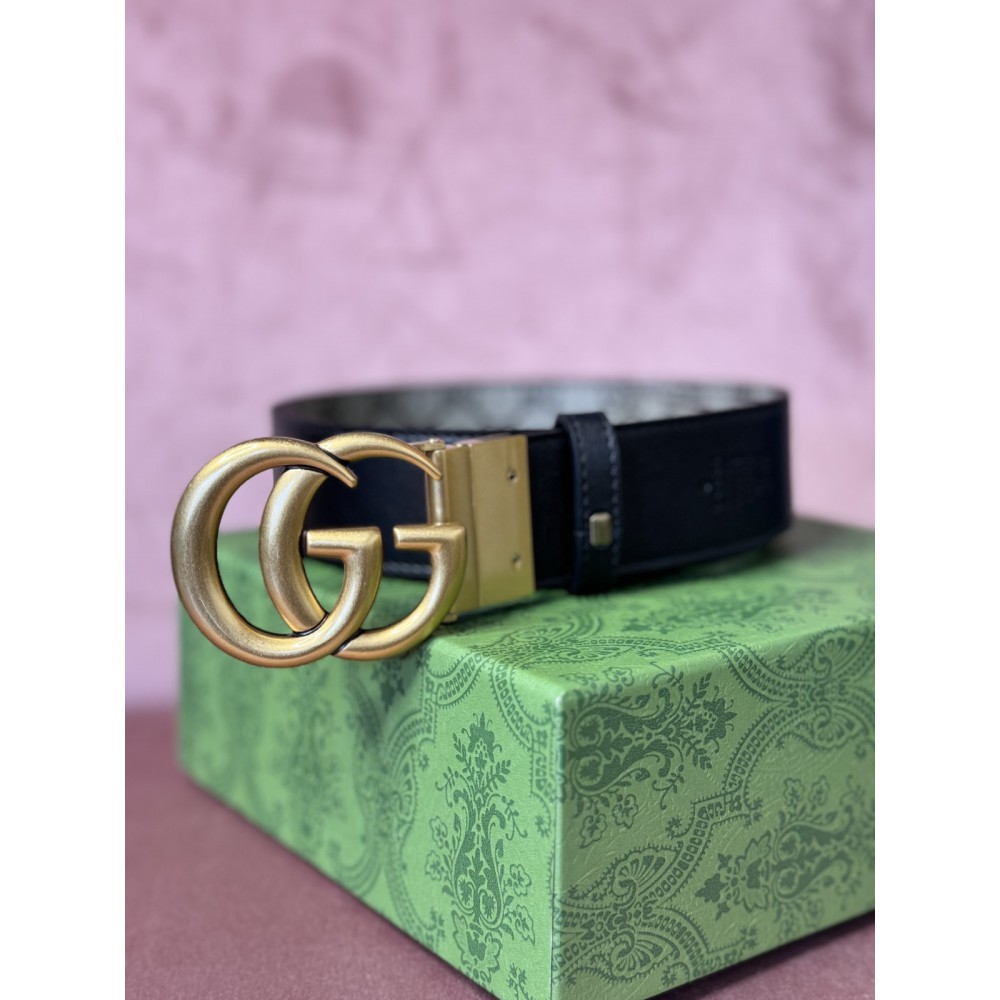 Gucci belt 4cm canvas double face black 110cm max lenght Accesories
