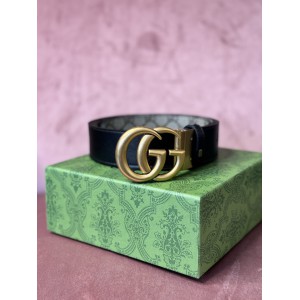 Gucci belt 4cm canvas double face black 110cm max lenght Accesories
