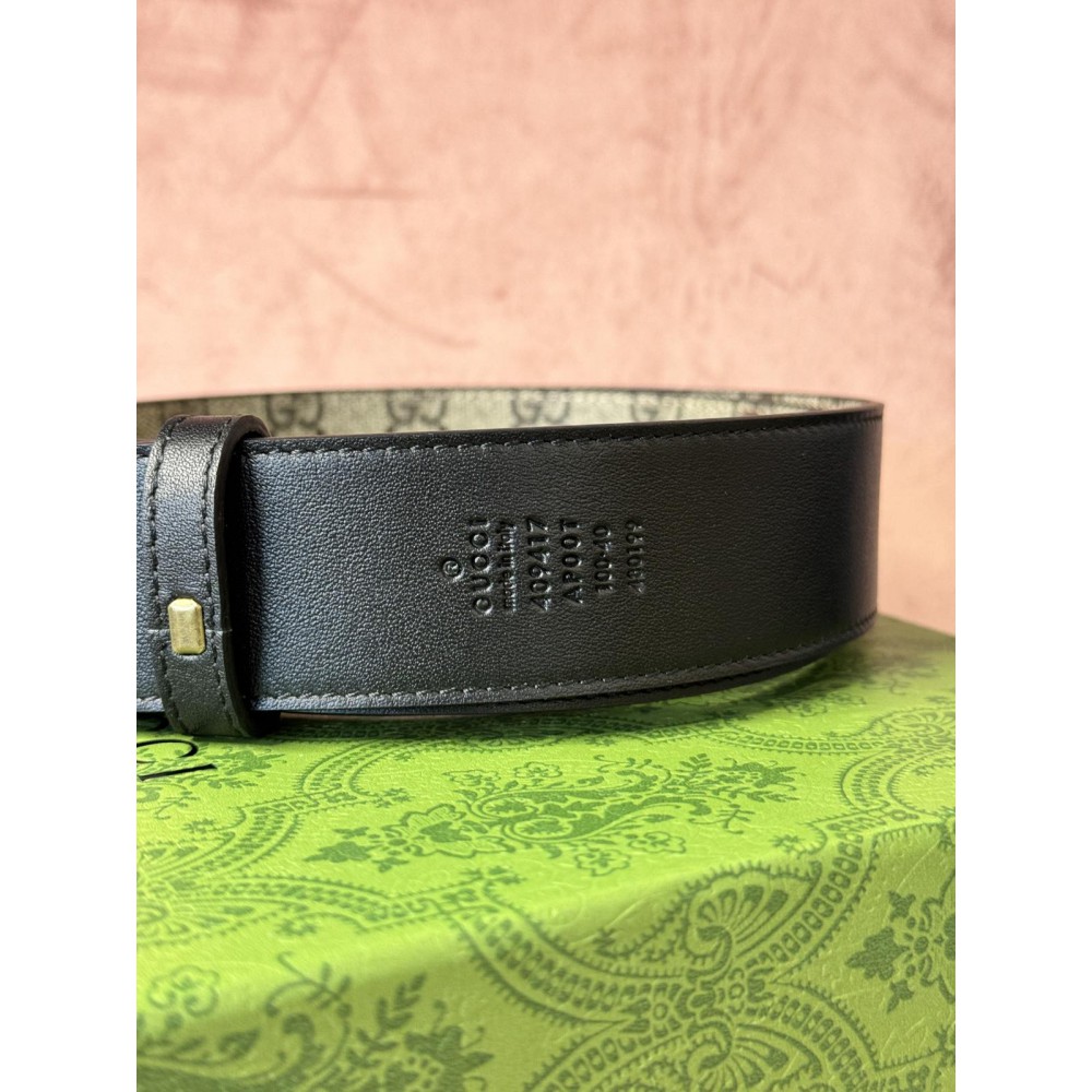 Gucci belt 4cm canvas double face black 110cm max lenght Accesories