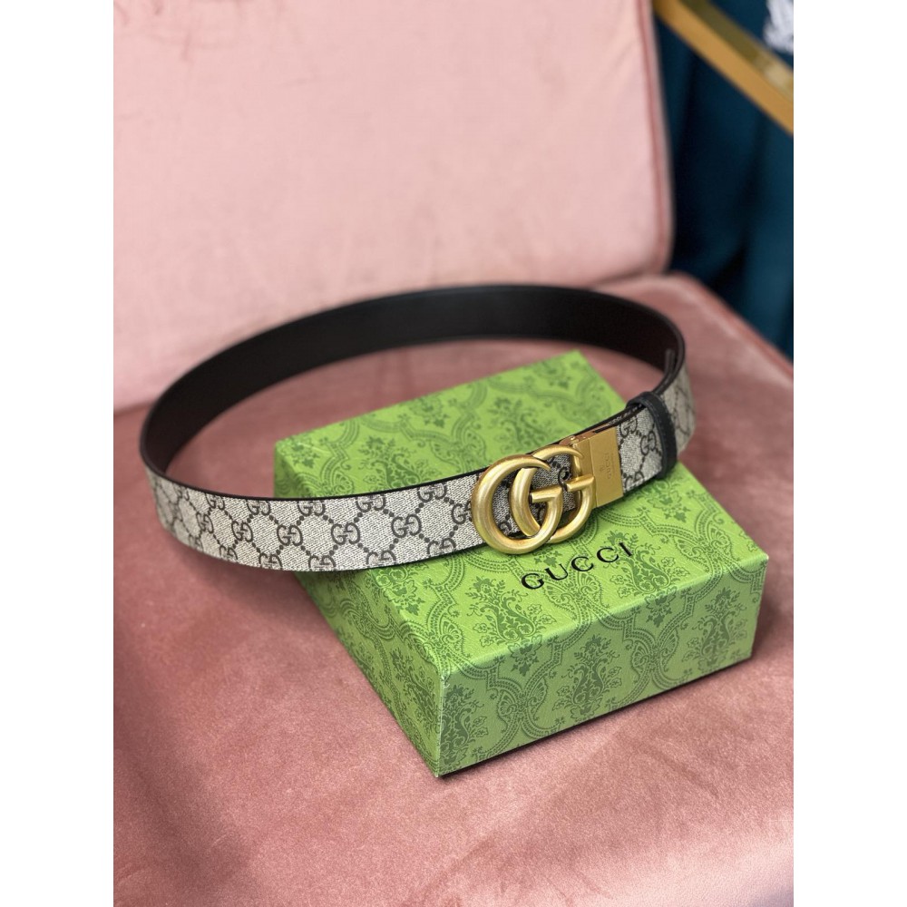 Gucci belt 4cm canvas double face black 110cm max lenght Accesories