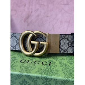Gucci belt 4cm canvas double face black 110cm max lenght Accesories