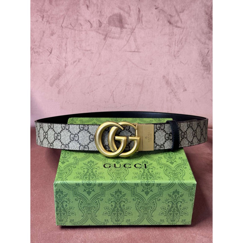 Gucci belt 4cm canvas double face black 110cm max lenght Accesories