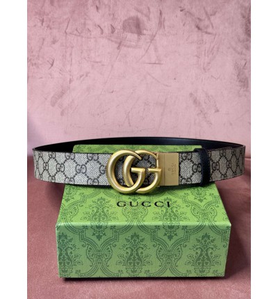 Gucci belt 4cm canvas double face black 110cm max lenght