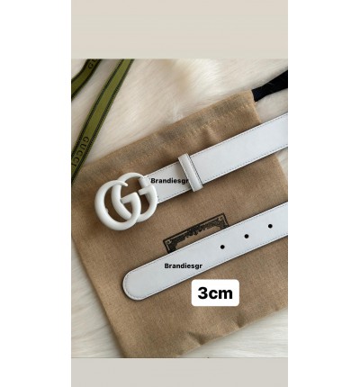 Gucci belt 3cm total white 110cm max lenght