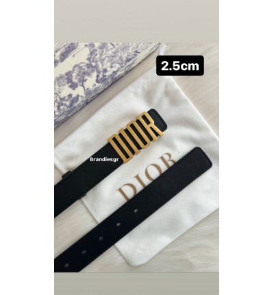 Dior belt 3 cm black 110 cm