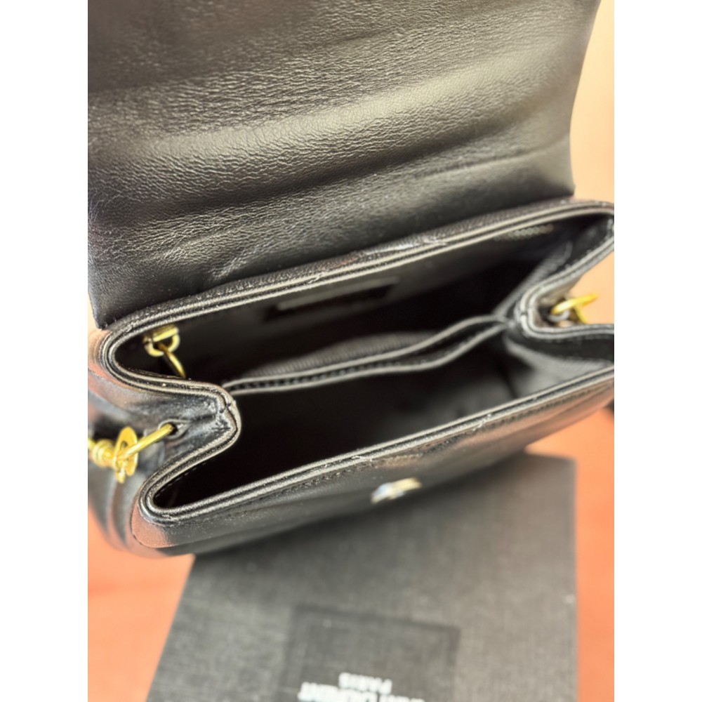 Ysl loulou toy bag 20cm black gold tone Bags