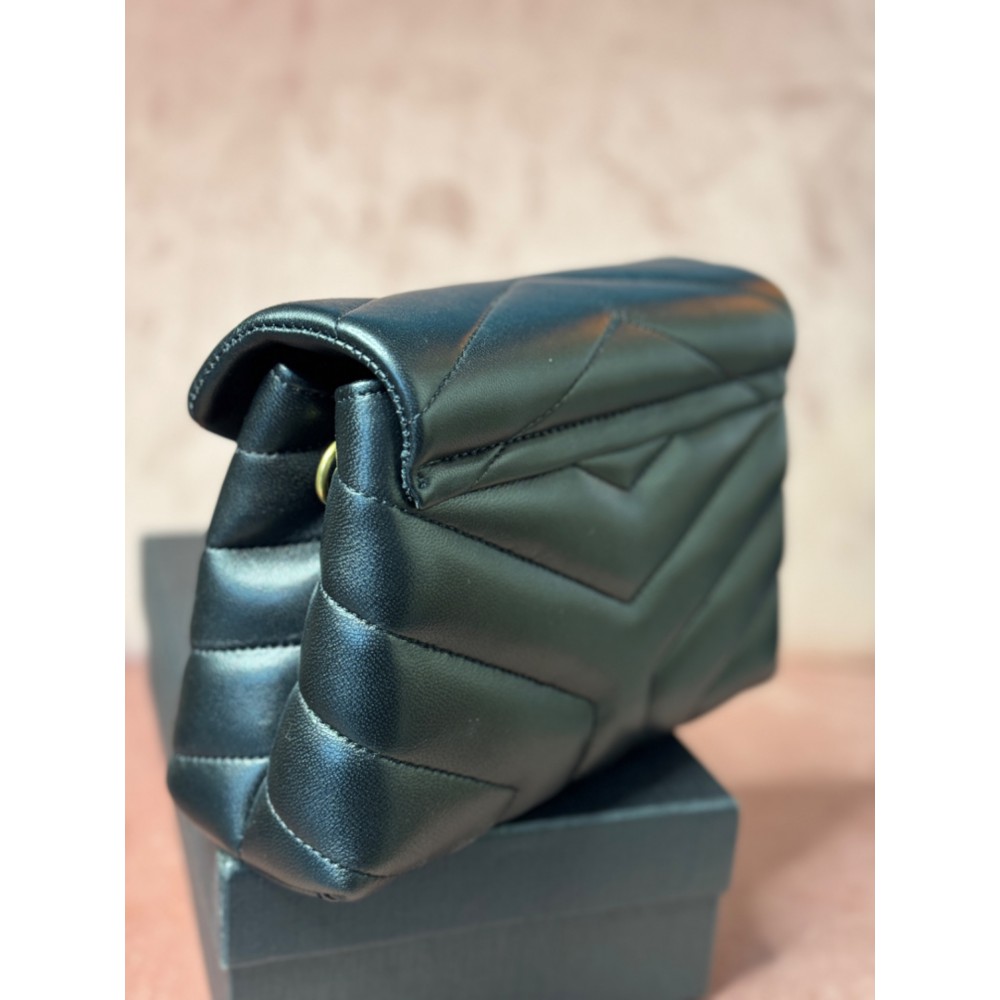 Ysl loulou toy bag 20cm black gold tone Bags