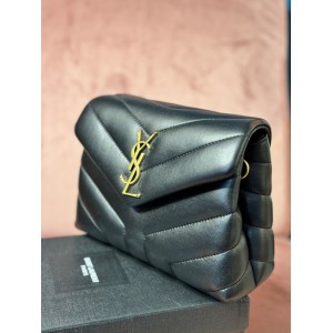 Ysl loulou toy bag 20cm black gold tone Bags