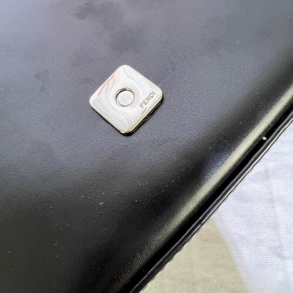Fendi baguette leather black 26cm Bags