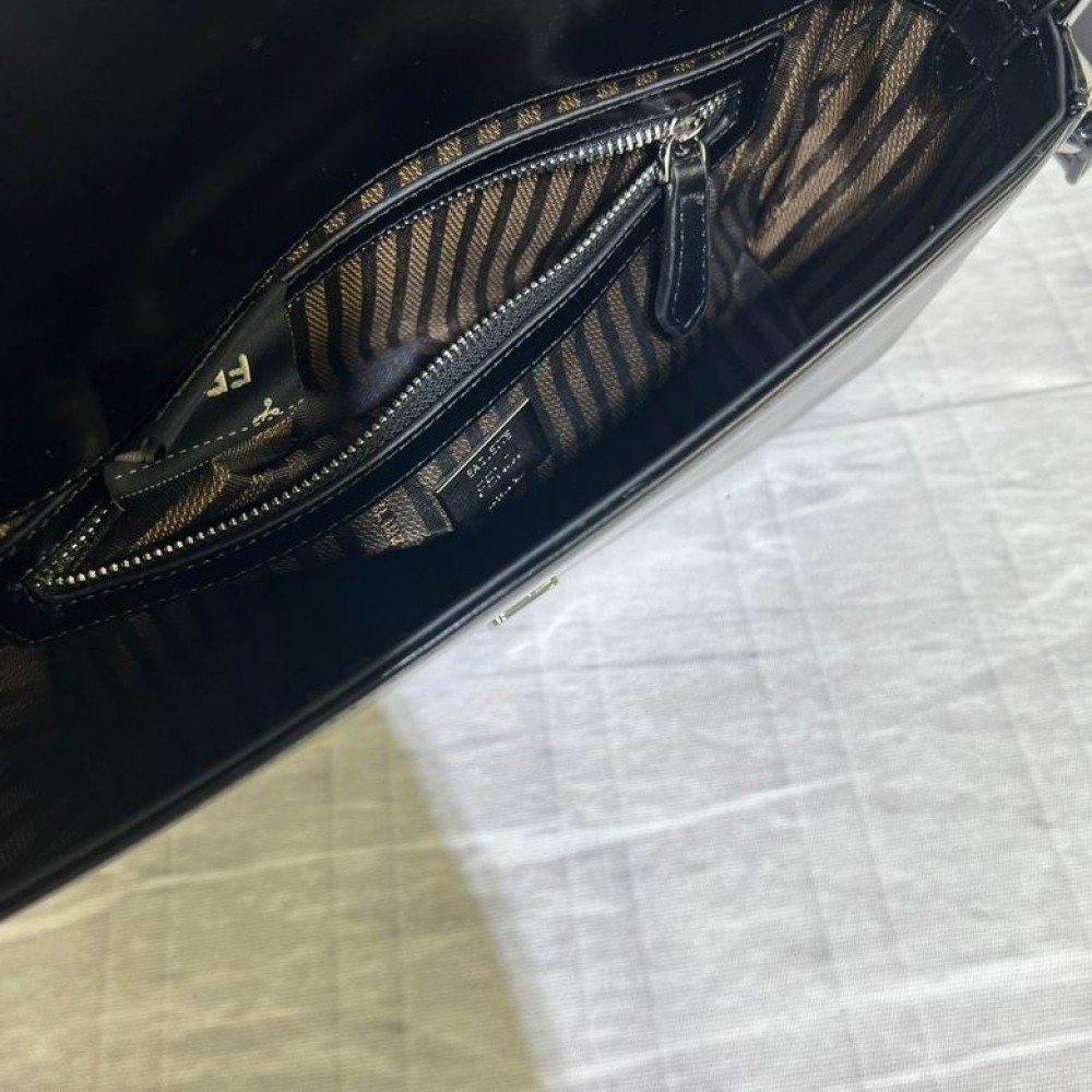 Fendi baguette leather black 26cm Bags