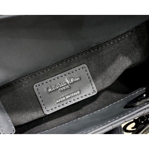 Dior lady black Ultra-matte 17CM Bags