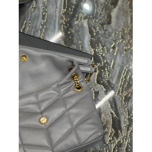 Ysl loulou puffer 35cm/29cm grey gold Bags