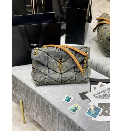 Ysl loulou puffer 35cm jeans