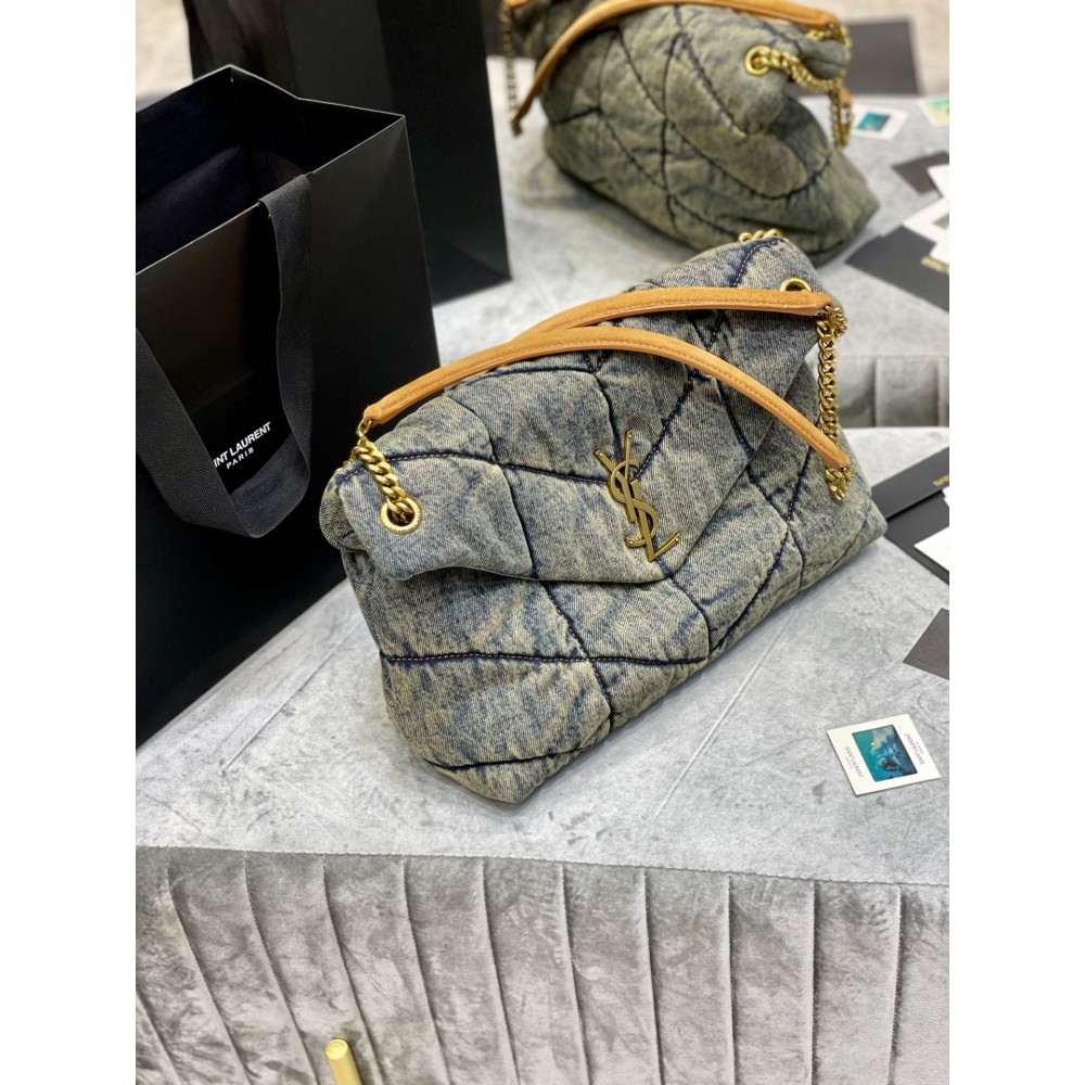Ysl loulou puffer 35cm jeans Bags