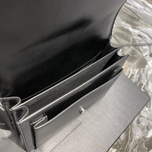 Ysl sunset 22x16x8cm black silver tone Bags