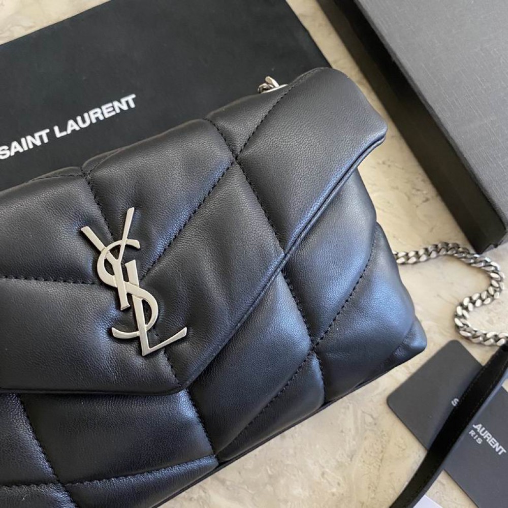 Ysl TOY PUFFER IN LAMBSKIN 23x15.5x8.5cm 