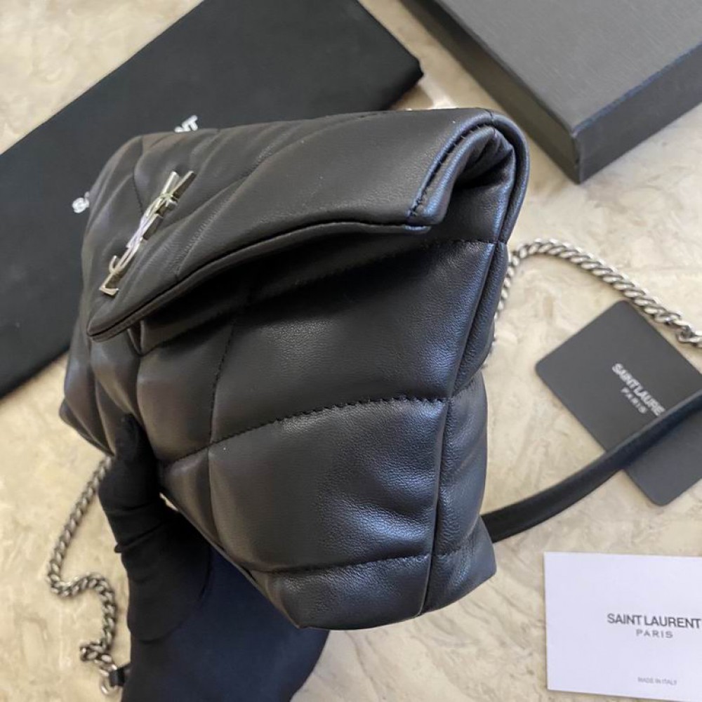 Ysl TOY PUFFER IN LAMBSKIN 23x15.5x8.5cm 