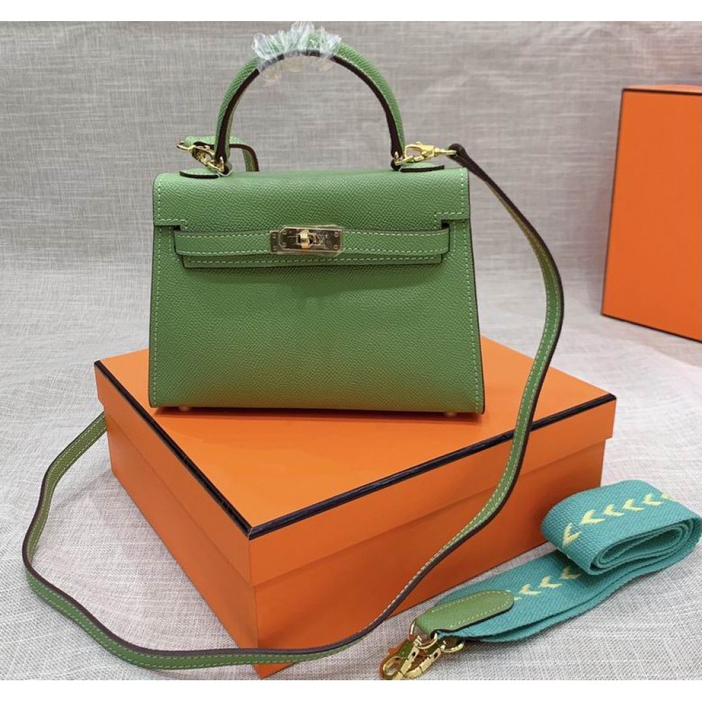 Hermes kelly bag 22cm mint green Bags