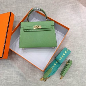 Hermes kelly bag 22cm mint green Bags
