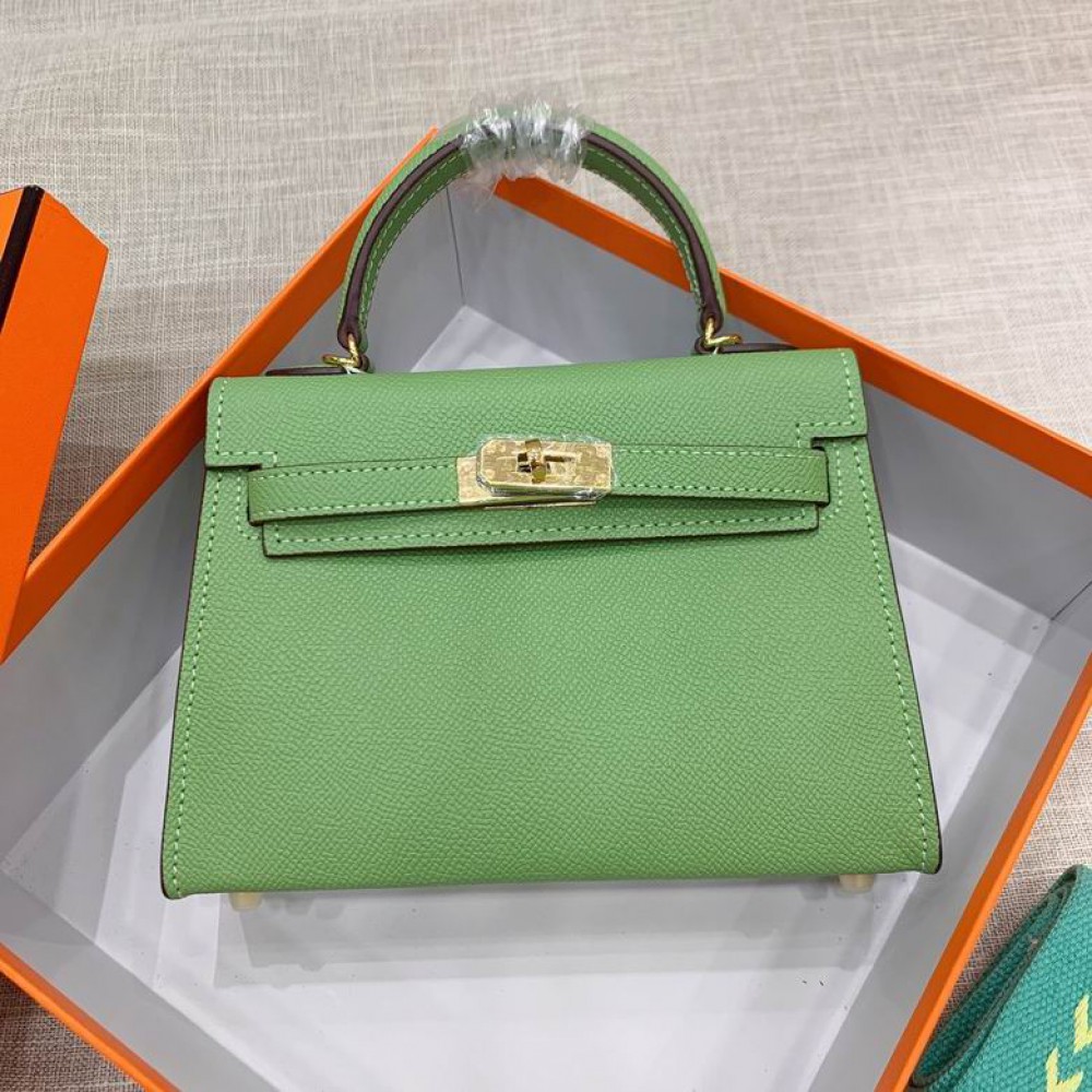 Hermes kelly bag 22cm mint green Bags