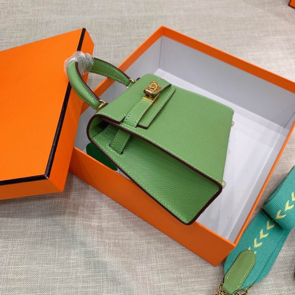 Hermes kelly bag 22cm mint green Bags
