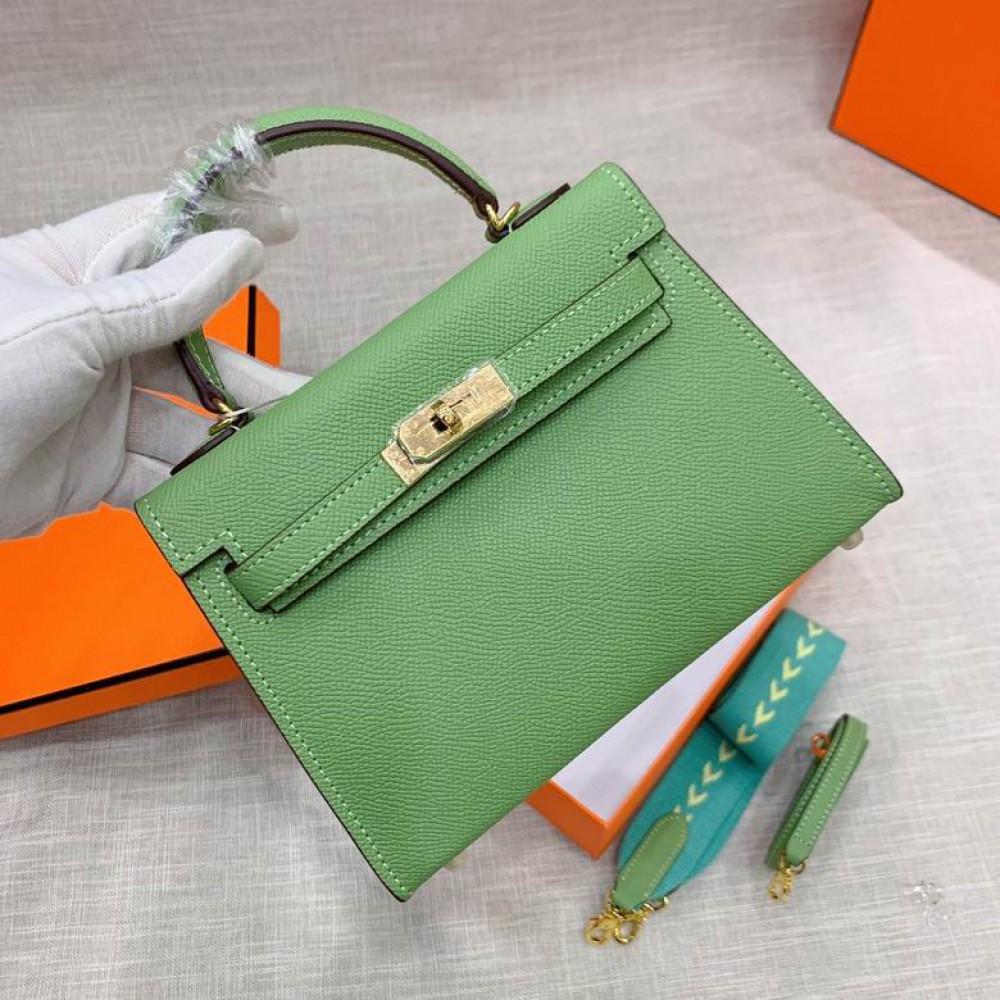 Hermes kelly bag 22cm mint green Bags