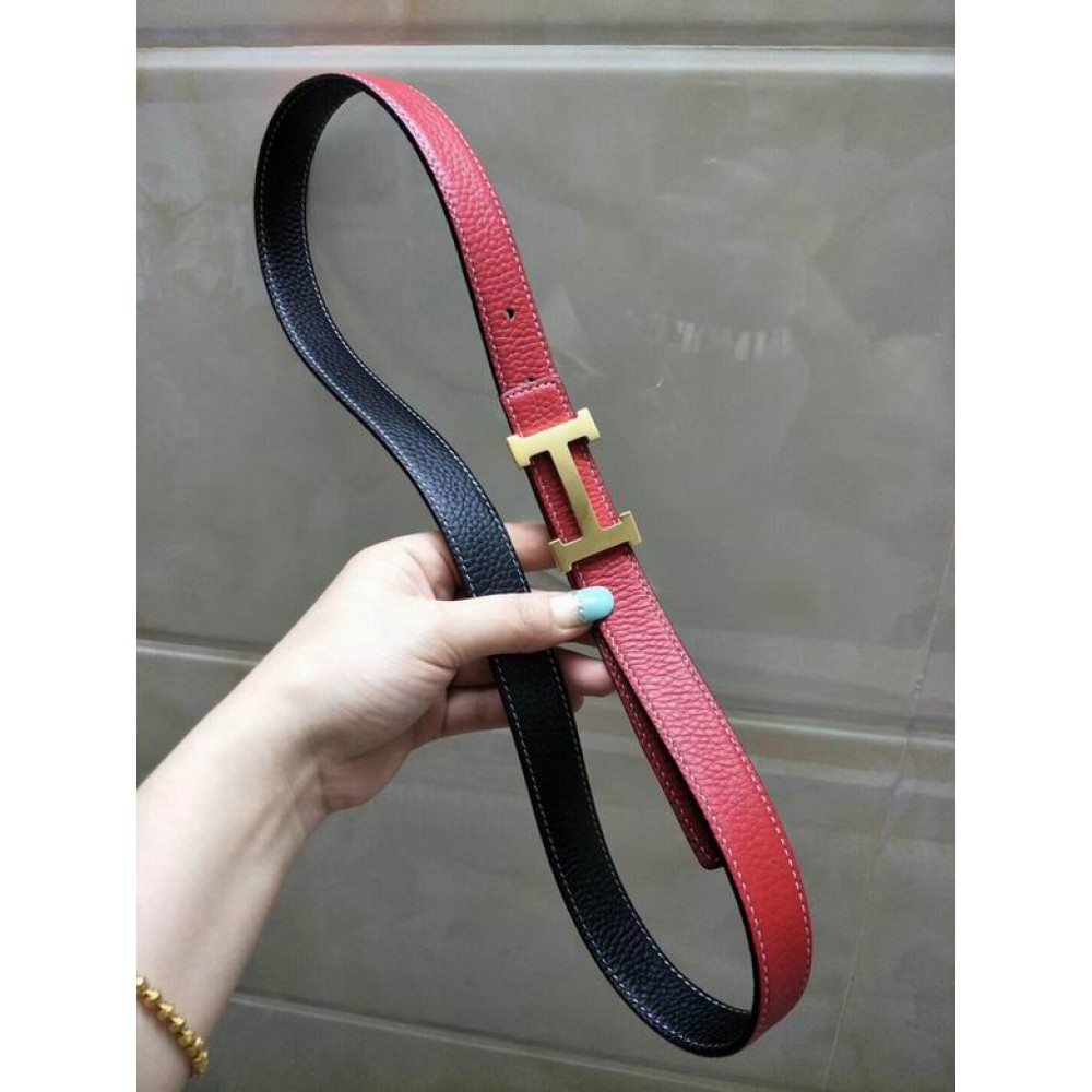 Hermes belt 24mm(2.4cm) red-black double side Accesories