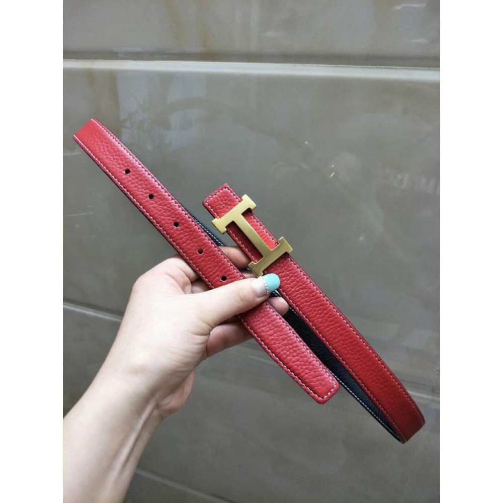 Hermes belt 24mm(2.4cm) red-black double side Accesories