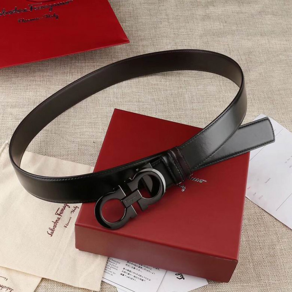 Salvatore ferragamo belt 3.8cm black Accesories