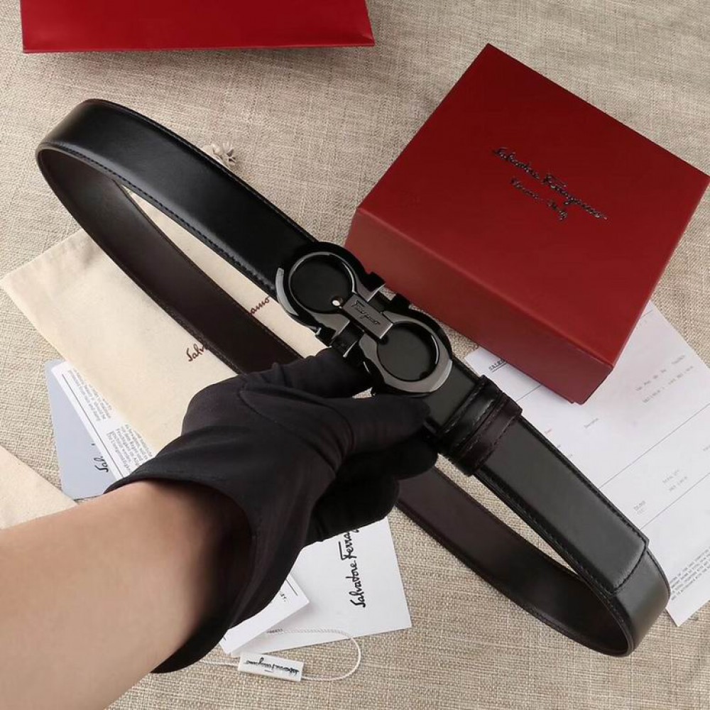 Salvatore ferragamo belt 3.8cm black Accesories