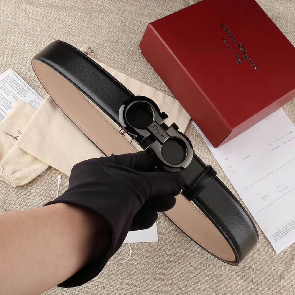 Salvatore ferragamo belt 3.8cm black Accesories