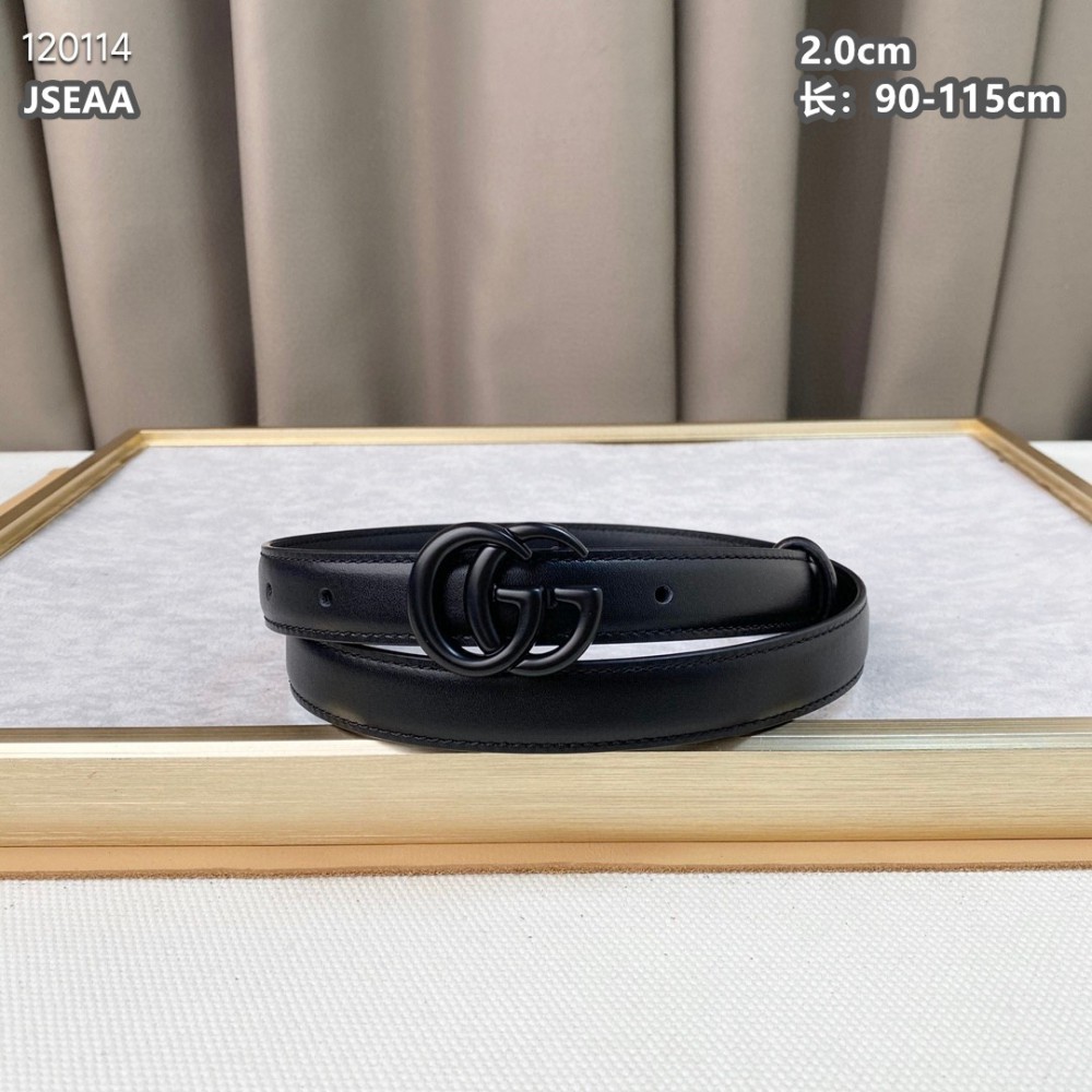 Gucci belt 2.0cm total black Accesories