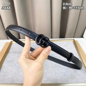 Gucci belt 2.0cm total black Accesories