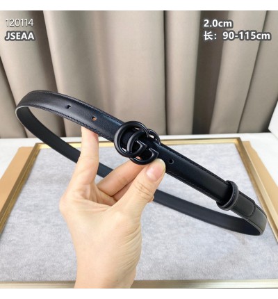 Gucci belt 2.0cm total black