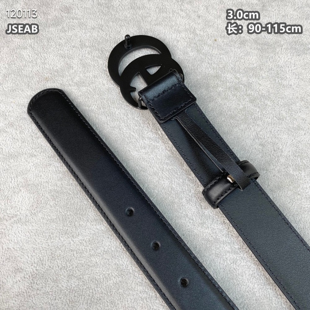 Gucci belt 3.0cm total black Accesories