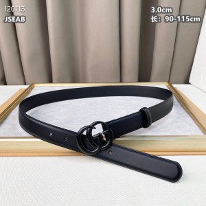 Gucci belt 3.0cm total black Accesories