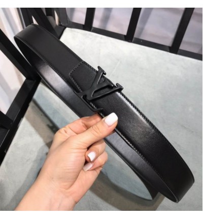 Lv belt 3.8cm total black