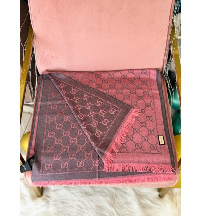 Gucci scarf silk 35% wool 65%