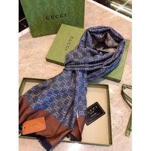 Gucci scarf silk 35% wool 65% Accesories