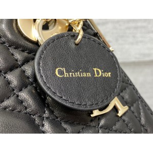 Dior lady black cannage leather 17CM Bags