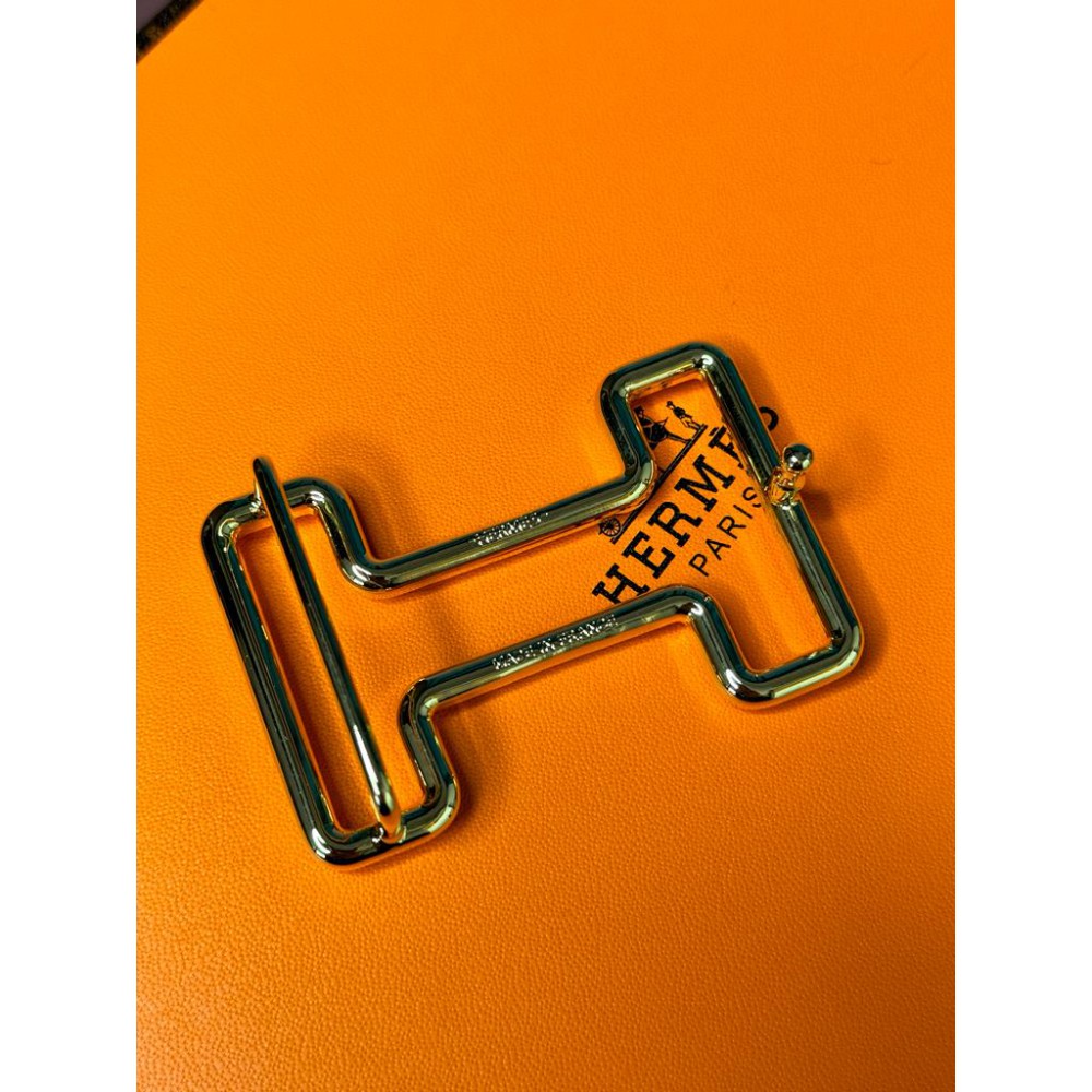 Hermes belt 3.8 cm black gold new Accesories