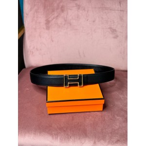 Hermes belt 3.8 cm black gold new Accesories