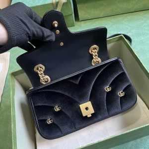 Gucci marmont 22x13x6cm velvet 2024 Bags