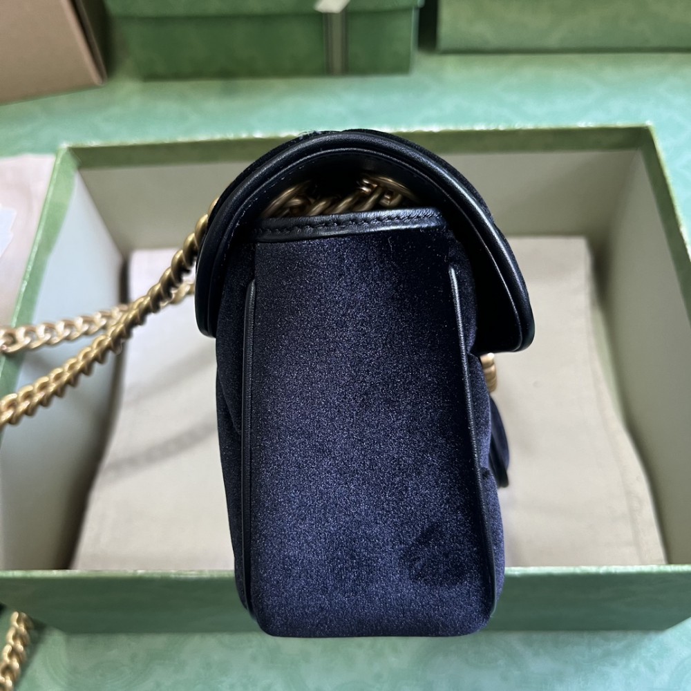 Gucci marmont 22x13x6cm velvet 2024 Bags